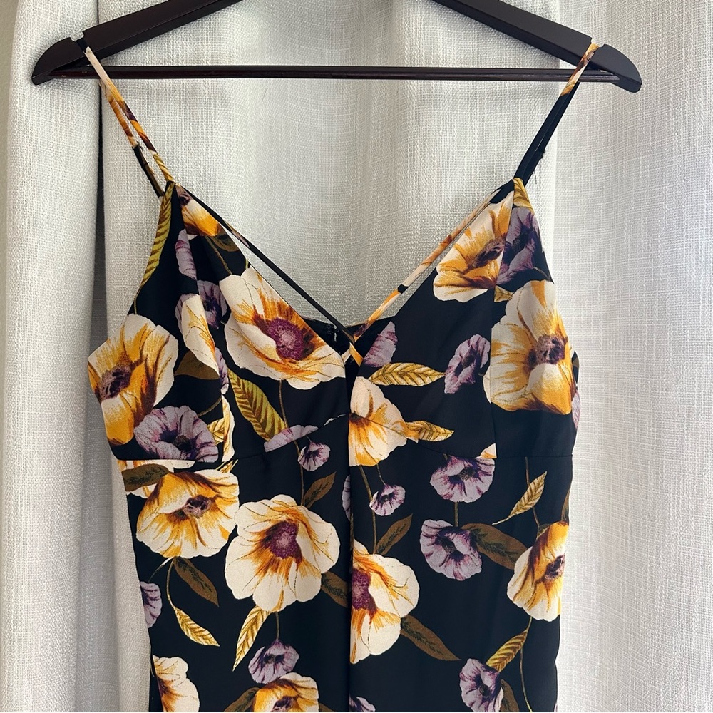 Forever 21 Maxi Dress Size Medium Floral Spaghetti Strap Vneck Easter Dress